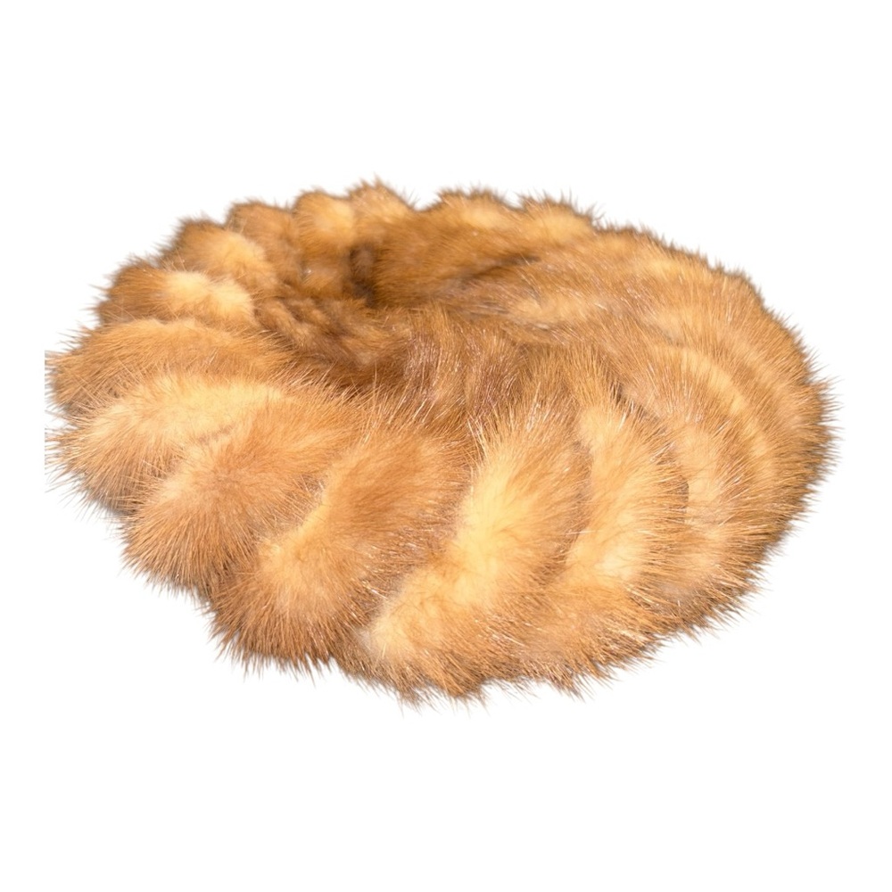 Vintage Styled by Coralie Mink Fur Pillbox Hat – Real Mink – 1960s BP5